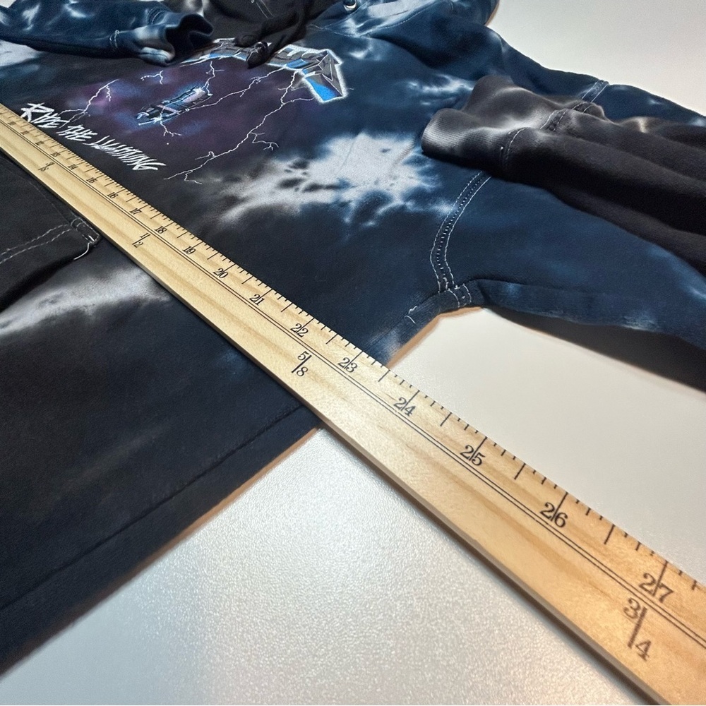 Metallica Ride The Lightning Blue Tie-Dye Pullover Hoodie - Picture 4 of 5